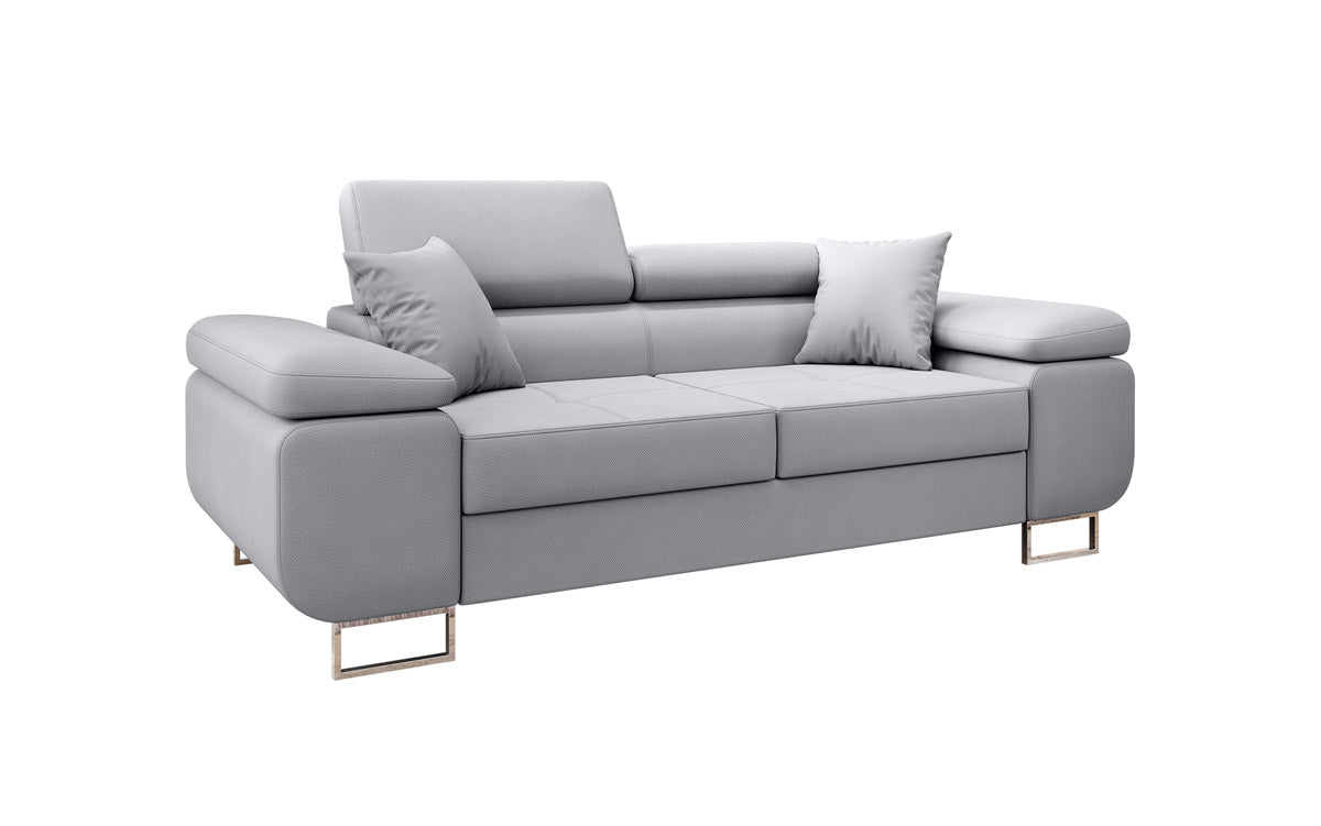 Designer 2er Sofa Triora mit Schlaffunktion in Stoff