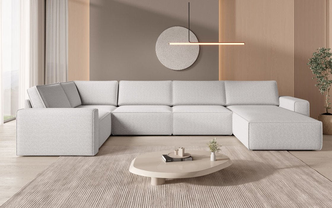 Modulare Sofalandschaft U Yuma aus Bouclé