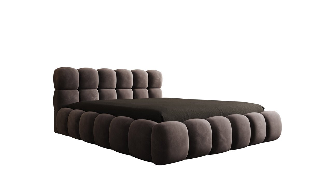 Designer Polsterbett Boston Samt mit Stauraum