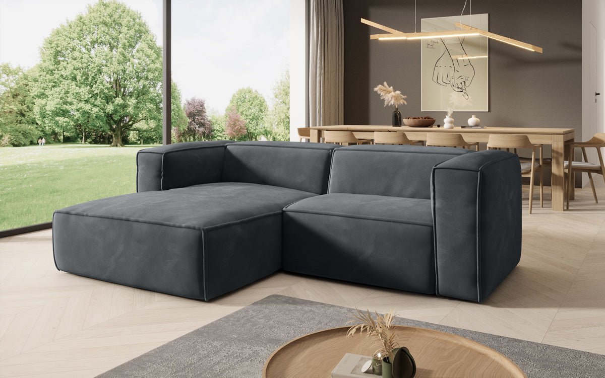 Designer Sofa Comfy L Mini in Velvet