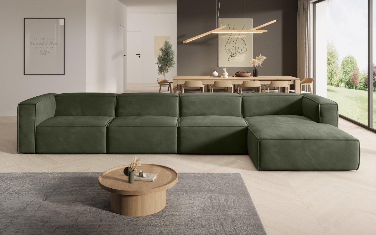 Designer Sofa Comfy L Maxi in Samt