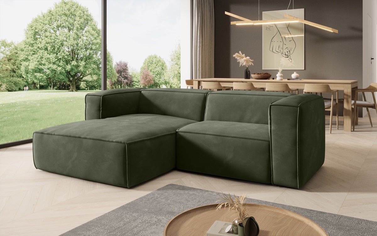 Designer Sofa Comfy L Mini in Velvet