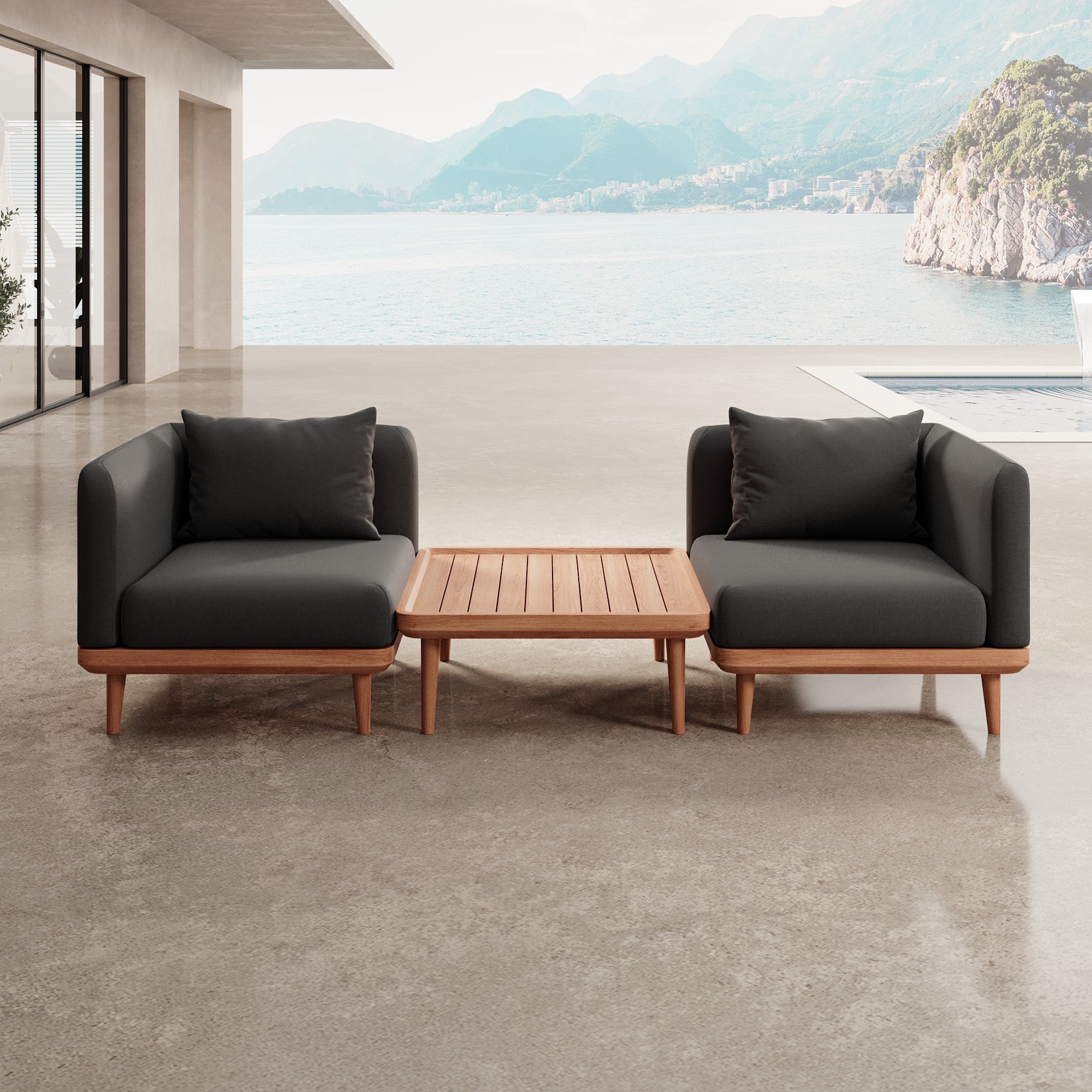 Nouri – 2 Loungemodule & Tisch | Aevora™ Kollektion