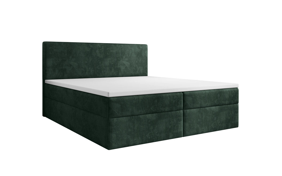 Boxspringbett Soft in Cord mit Stauraum