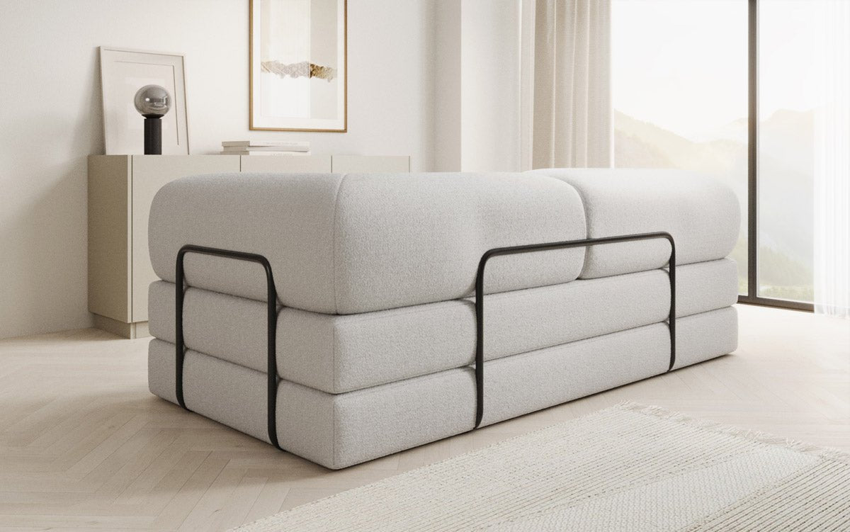 Designer Sofa Lazy 3 Sitzer in Bouclé