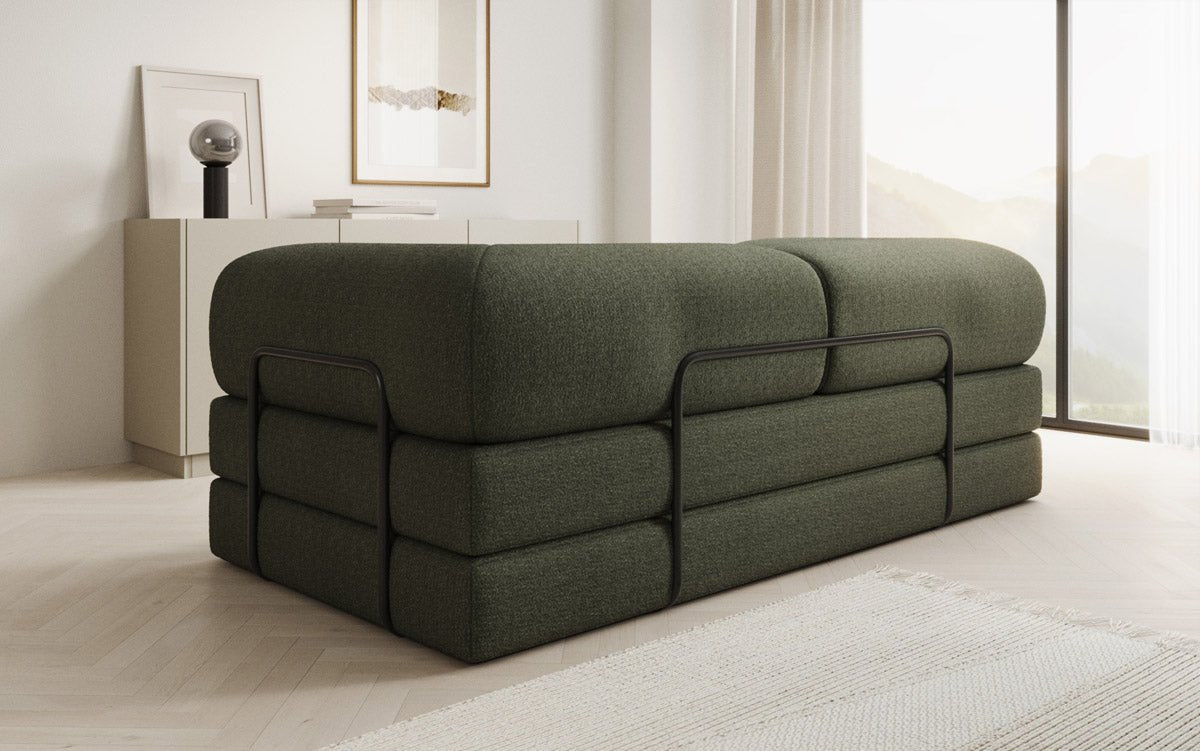 Designer Sofa Lazy 3 Sitzer in Bouclé