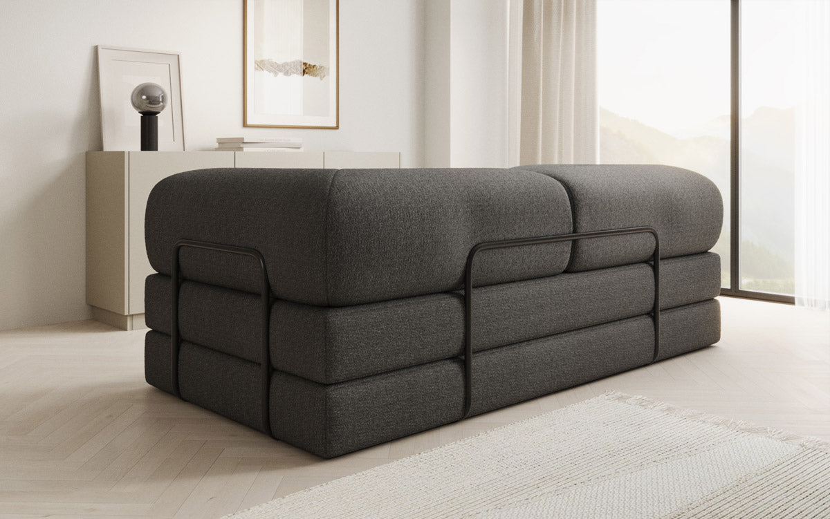 Designer Sofa Lazy 3 Sitzer in Bouclé