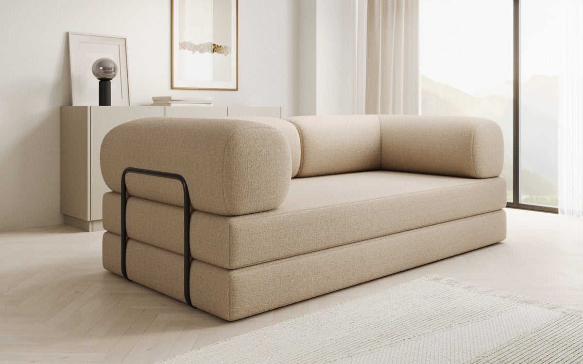 Designer Sofa Lazy 3 Sitzer in Bouclé