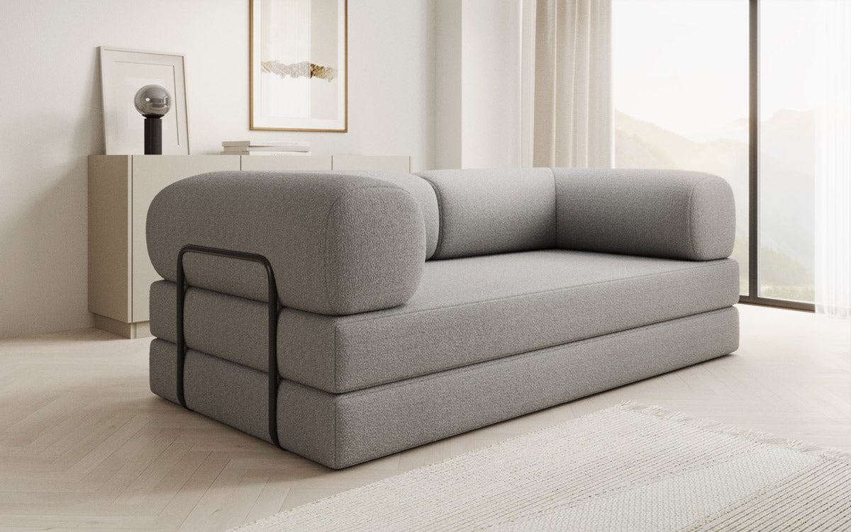 Designer Sofa Lazy 3 Sitzer in Bouclé