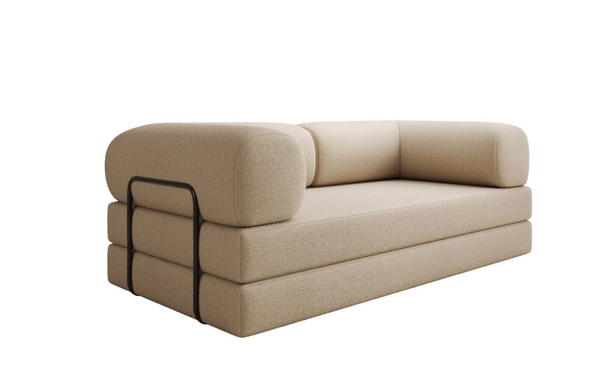 Designer Sofa Lazy 3 Sitzer in Bouclé