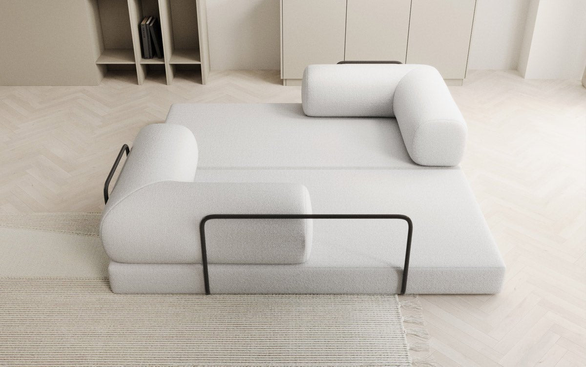 Designer Sofa Lazy 3 Sitzer in Bouclé