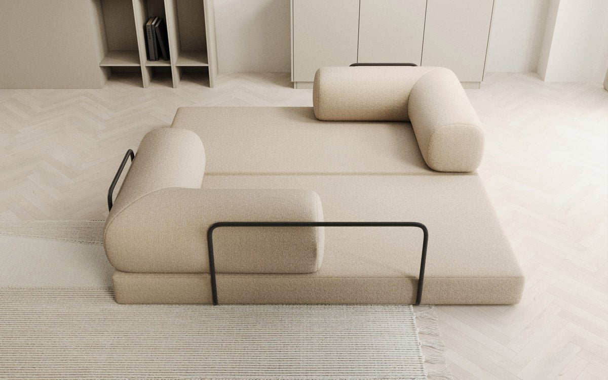 Designer Sofa Lazy 3 Sitzer in Bouclé