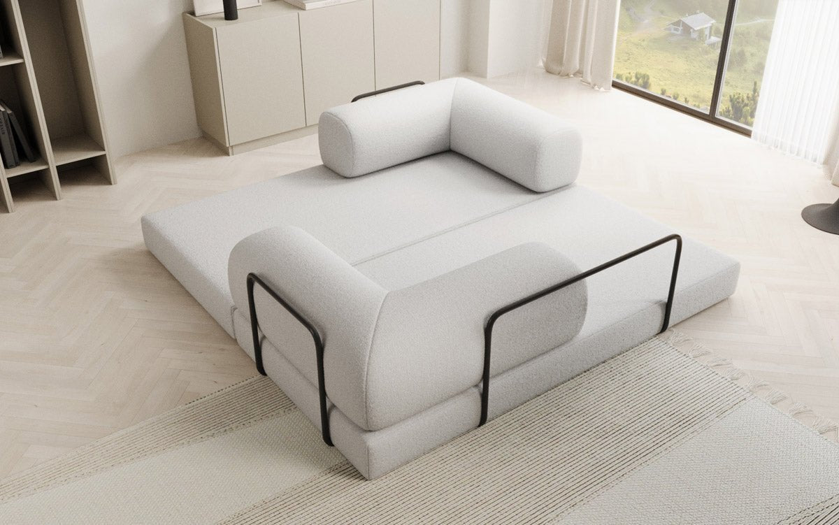 Designer Sofa Lazy 3 Sitzer in Bouclé