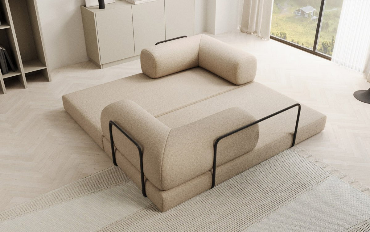 Designer Sofa Lazy 3 Sitzer in Bouclé