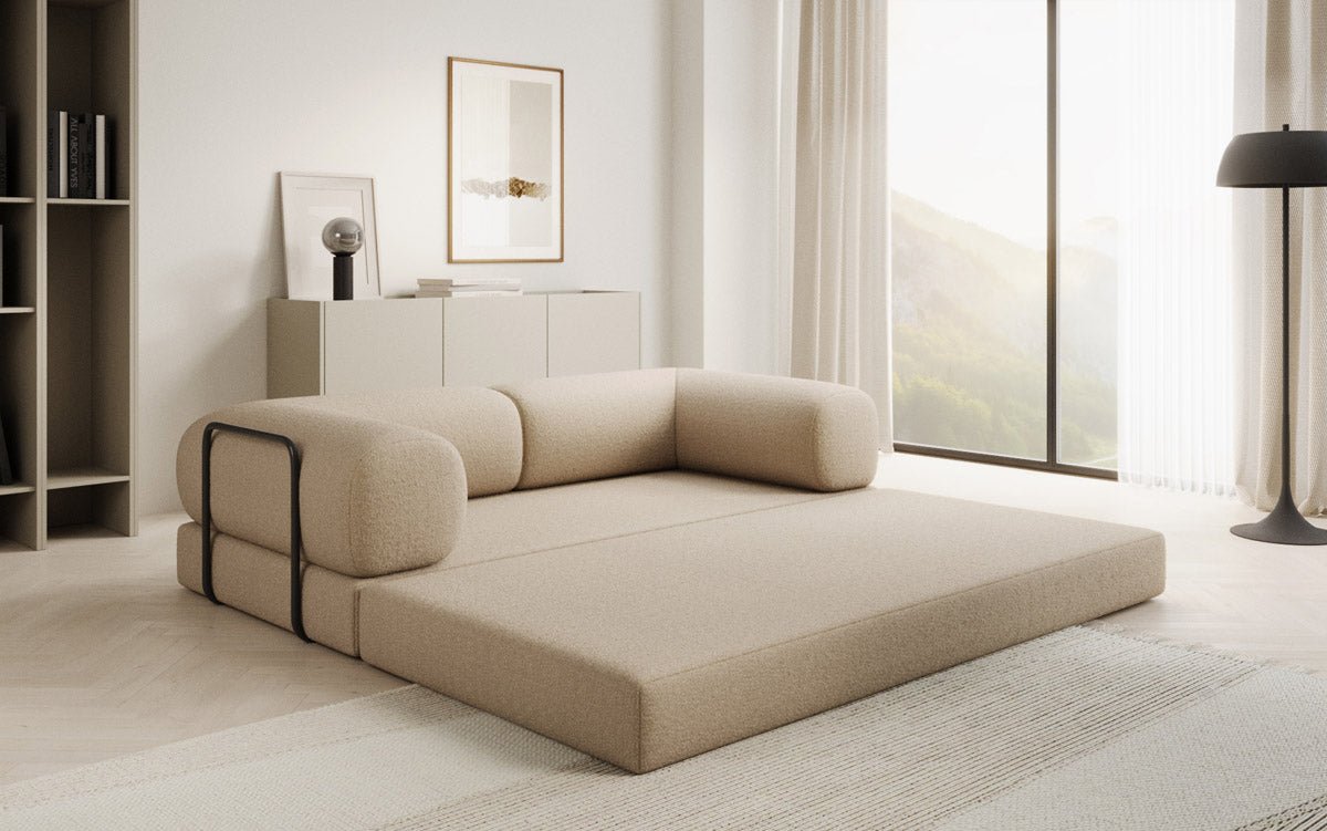 Designer Sofa Lazy 3 Sitzer in Bouclé