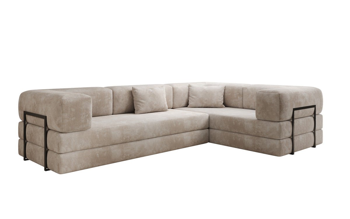 Designer Sofa Lazy L closed in Cord