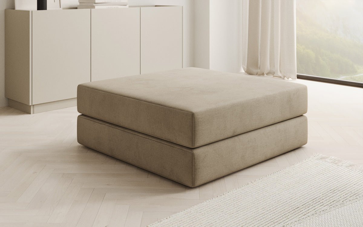 Beistellhocker Lazy in Samt