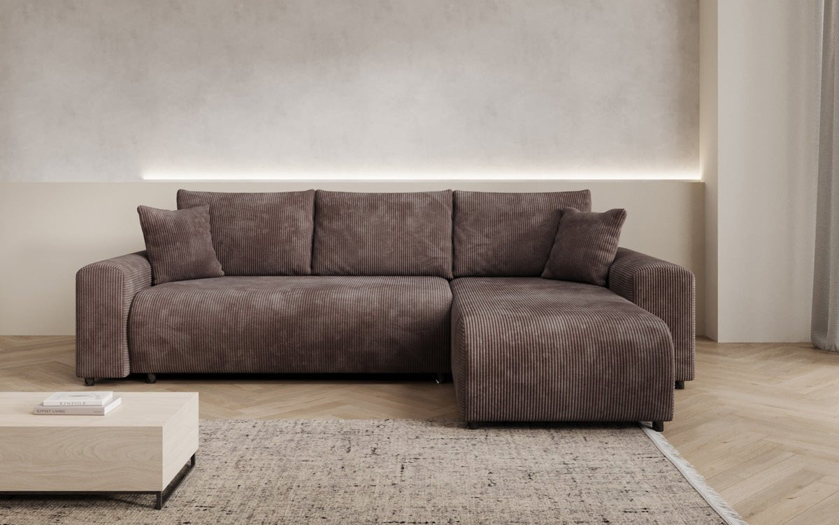 Designer Sofa Hanna mit Schlaffunktion und Stauraum