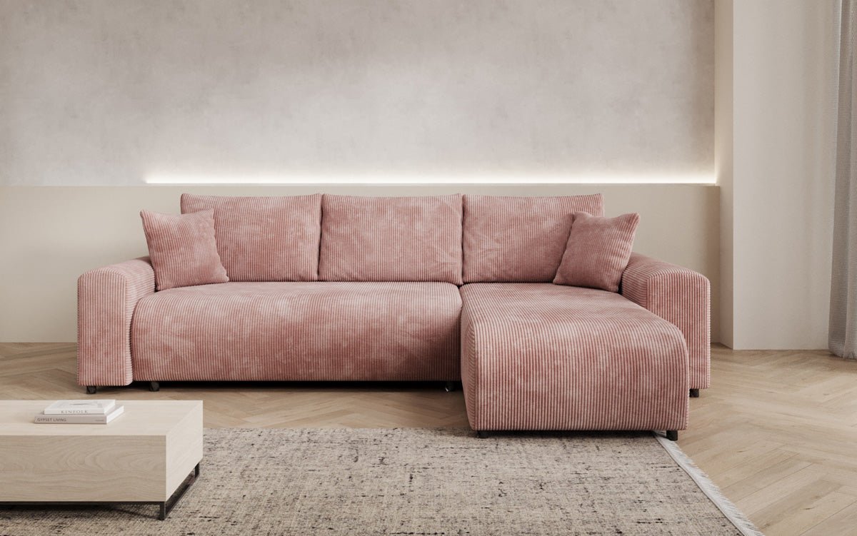Designer Sofa Hanna mit Schlaffunktion und Stauraum