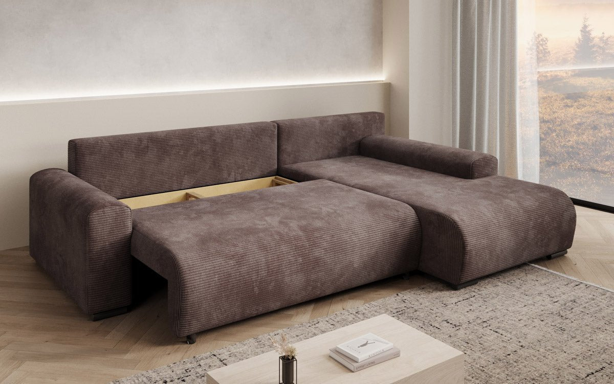 Designer Sofa Hanna mit Schlaffunktion und Stauraum