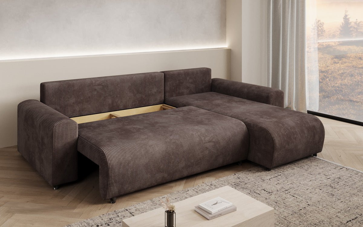 Designer Sofa Hanna mit Schlaffunktion und Stauraum