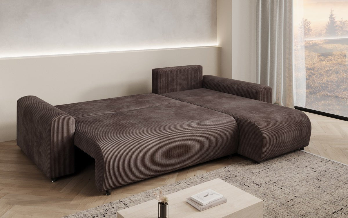 Designer Sofa Hanna mit Schlaffunktion und Stauraum