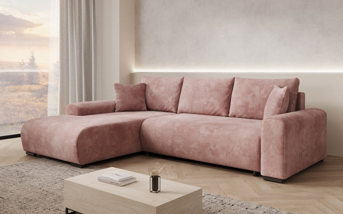 Designer Sofa Hanna mit Schlaffunktion und Stauraum