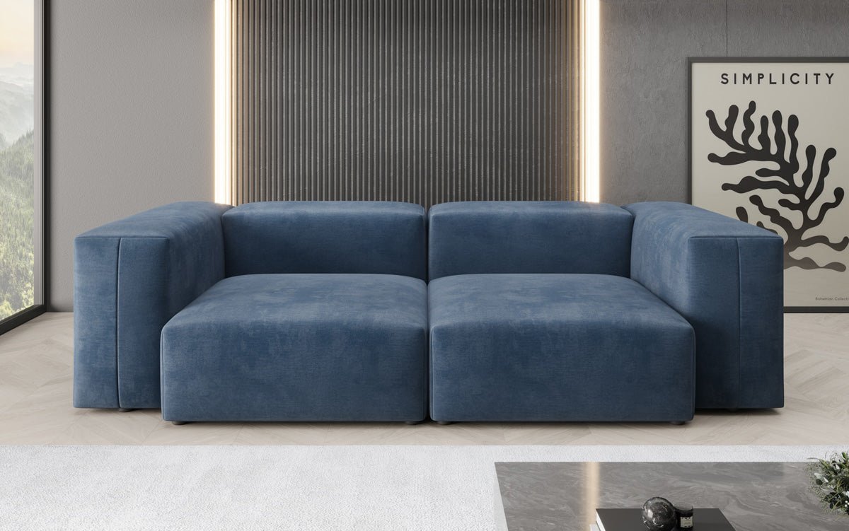 Designer 2 Sitzer Sofa Snug in Samt