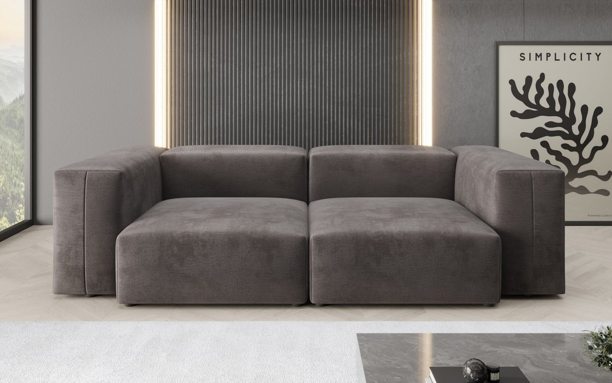 Designer 2 Sitzer Sofa Snug in Samt