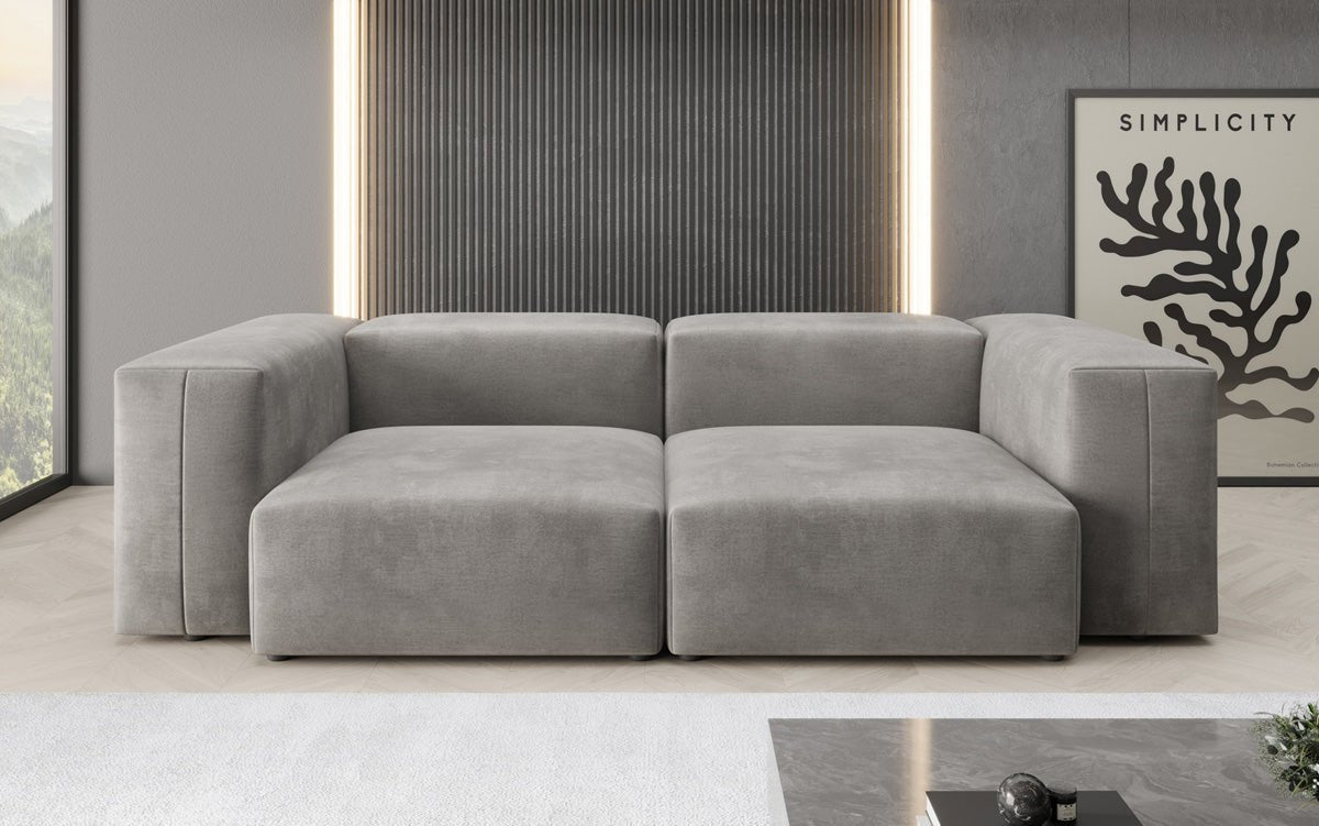 Designer 2 Sitzer Sofa Snug in Samt