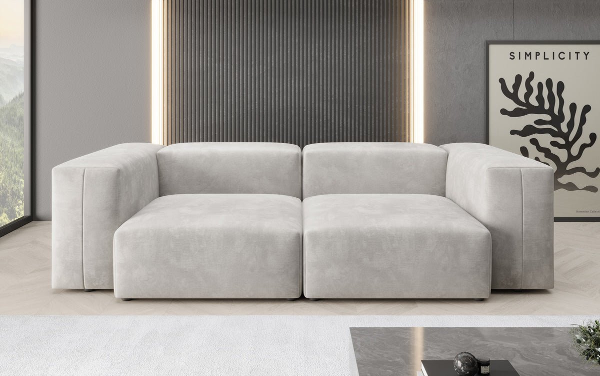 Designer 2 Sitzer Sofa Snug in Samt