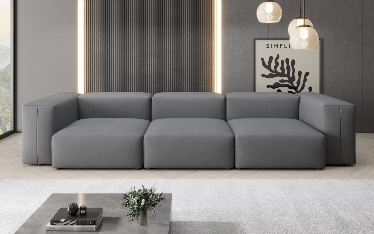 Designer 3 Sitzer Sofa Snug in Stoff