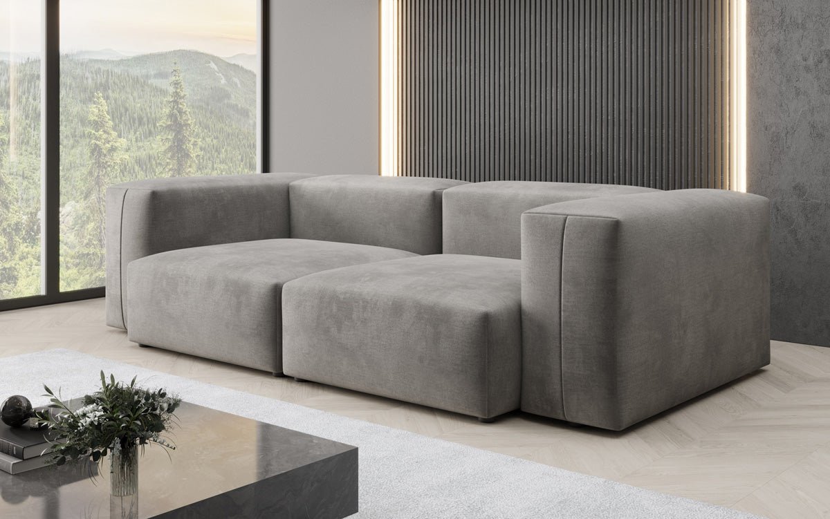 Designer 2 Sitzer Sofa Snug in Samt
