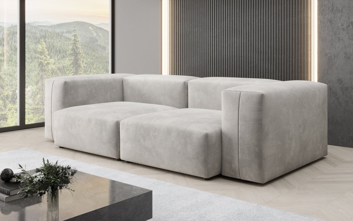 Designer 2 Sitzer Sofa Snug in Samt