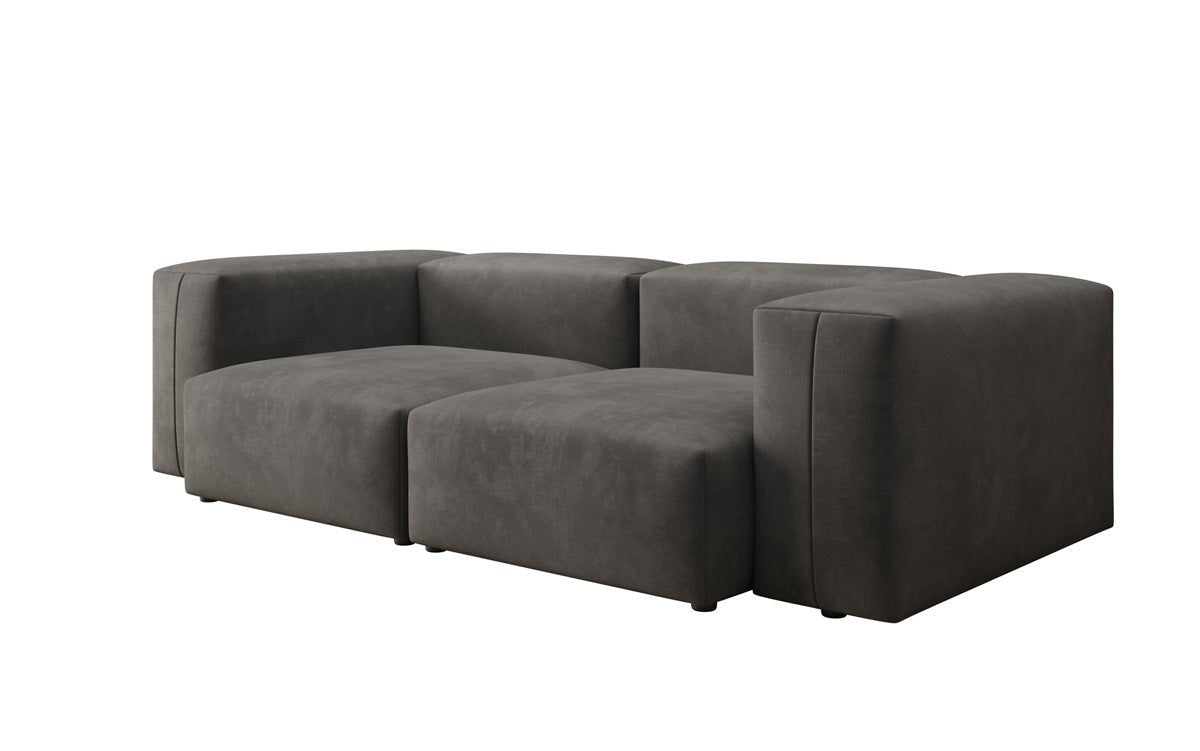Designer 2 Sitzer Sofa Snug in Samt