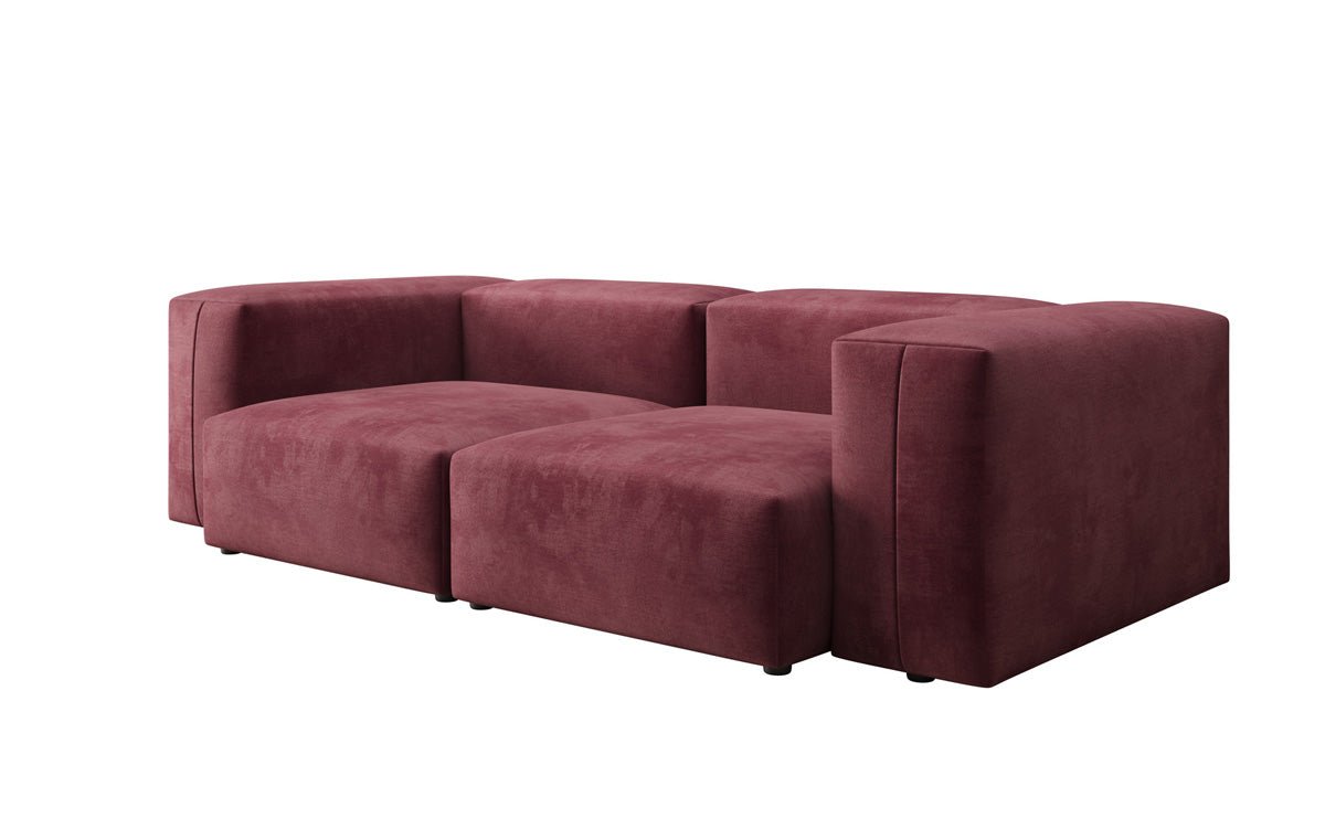 Designer 2 Sitzer Sofa Snug in Samt