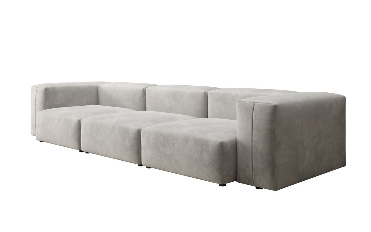 Designer 3-Seater Sofa Snug in Velvet