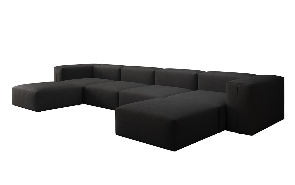 Designer U Sofa Snug in Stoff