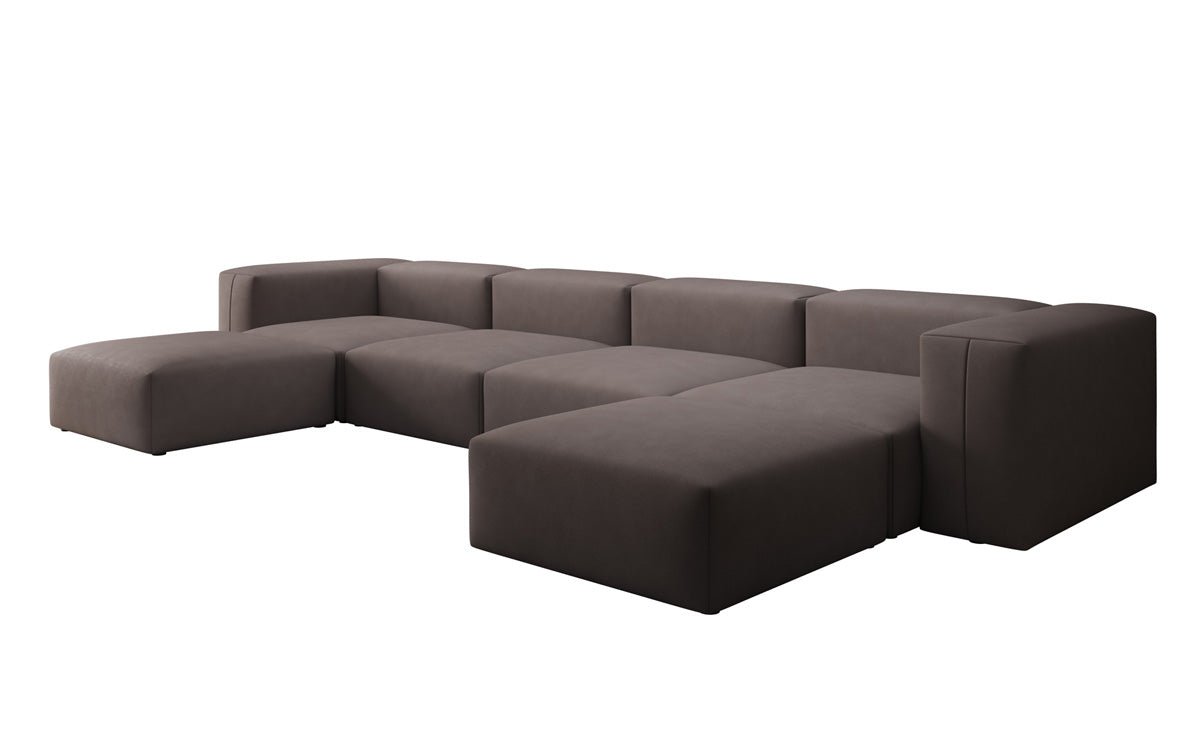Designer U Sofa Snug in Stoff