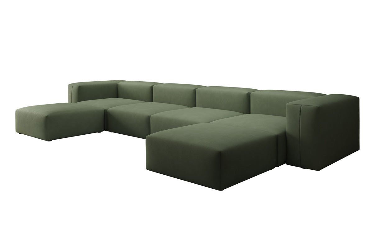 Designer U Sofa Snug in Stoff