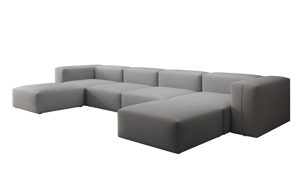 Designer U Sofa Snug in Stoff