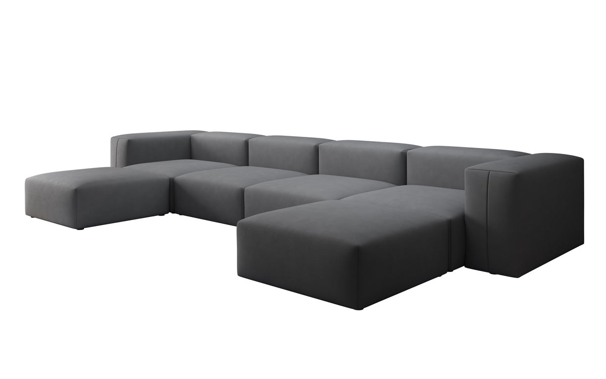 Designer U Sofa Snug in Stoff