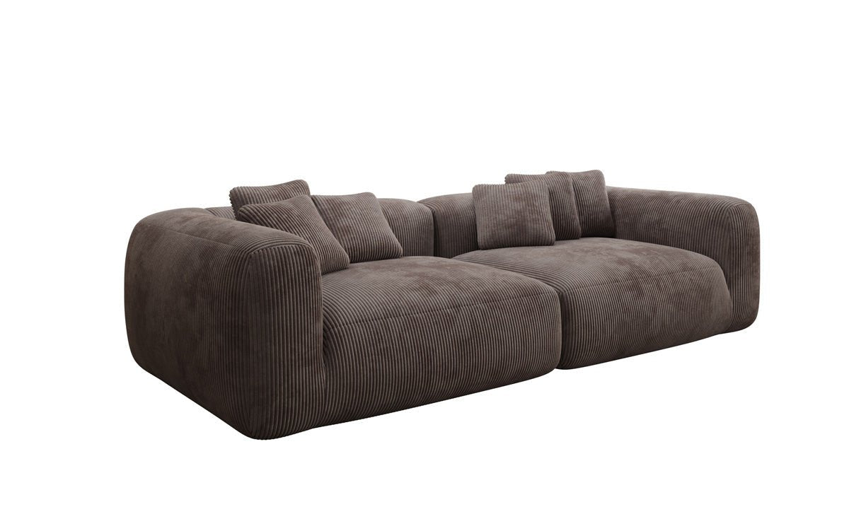 Designer Sofa Tully 3-Seater in Corduroy (Ultra Comfortable)