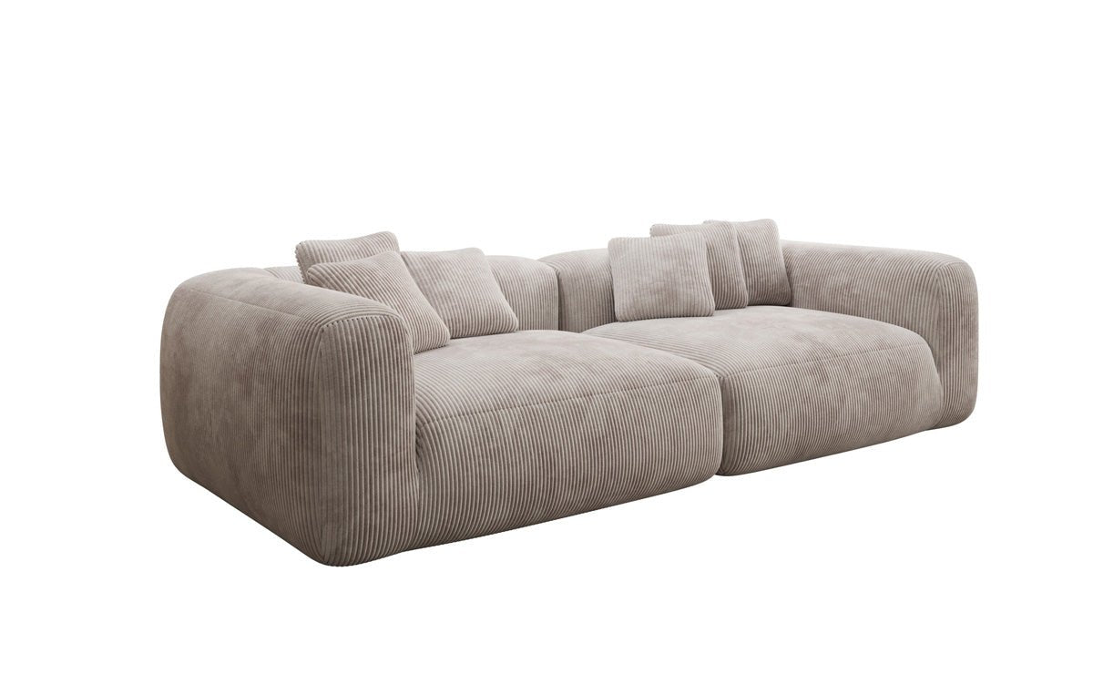 Designer Sofa Tully 3-Seater in Corduroy (Ultra Comfortable)