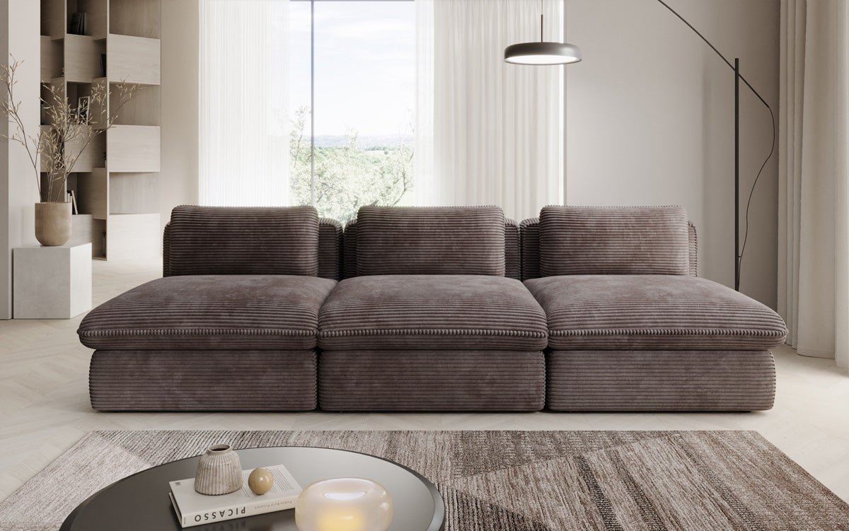 Designer Sofa Cuddle 3 Seater in Corduroy