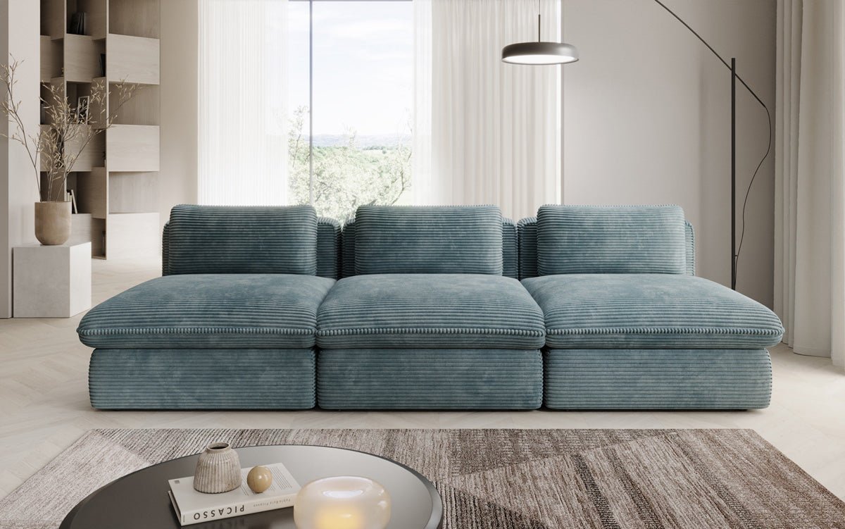 Designer Sofa Cuddle 3 Seater in Corduroy