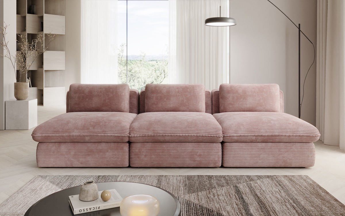 Designer Sofa Cuddle 3 Seater in Corduroy