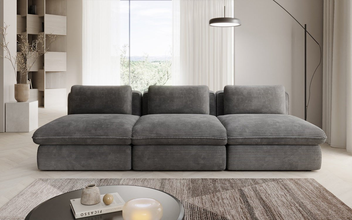 Designer Sofa Cuddle 3 Seater in Corduroy
