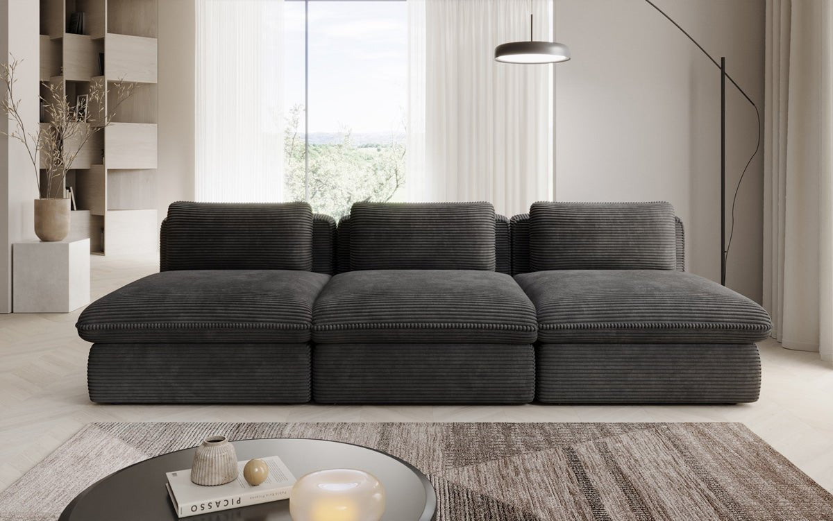 Designer Sofa Cuddle 3 Seater in Corduroy