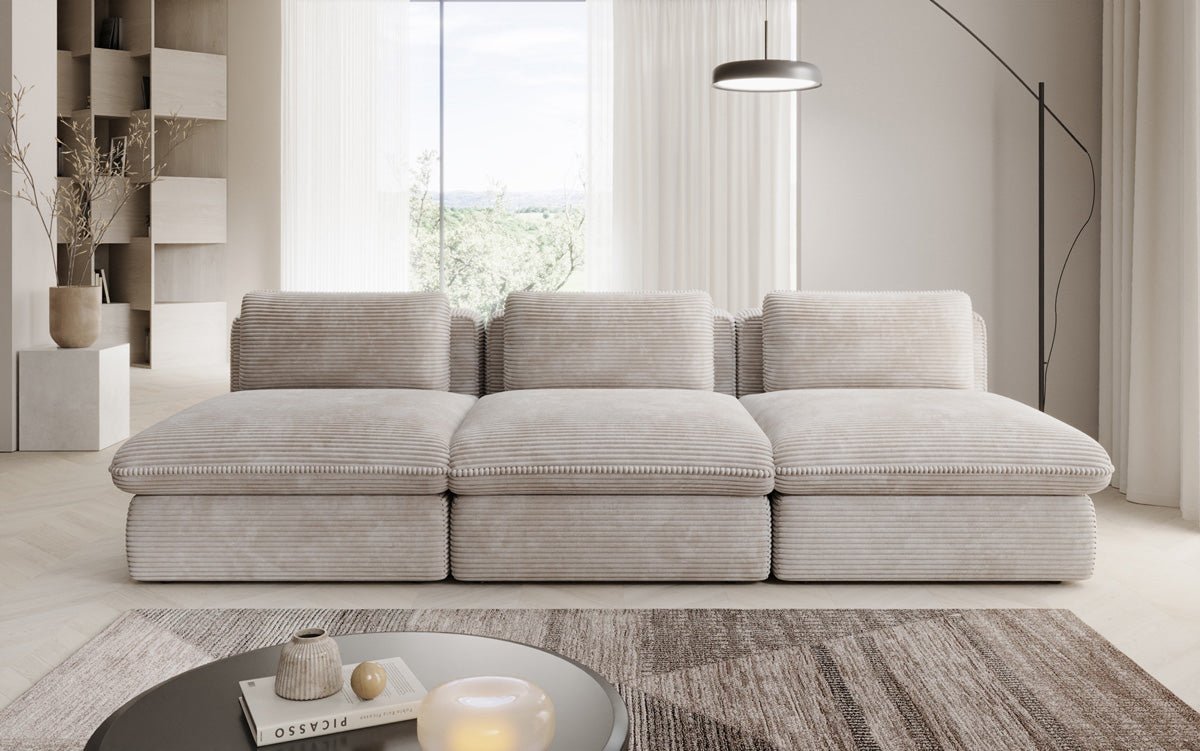 Designer Sofa Cuddle 3 Seater in Corduroy